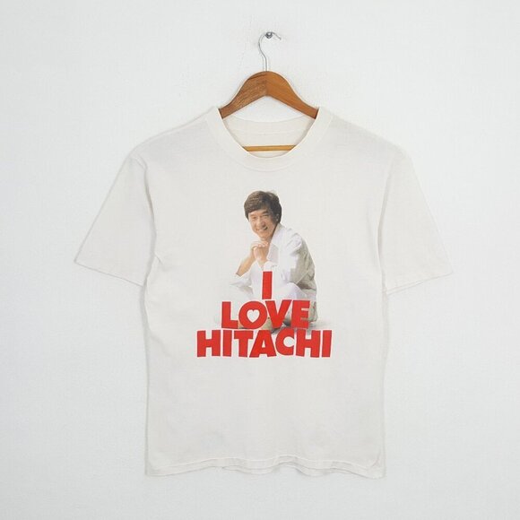 JACKIE CHAN I LOVE HITACHI Famous Actors Unisex T-Shirt .